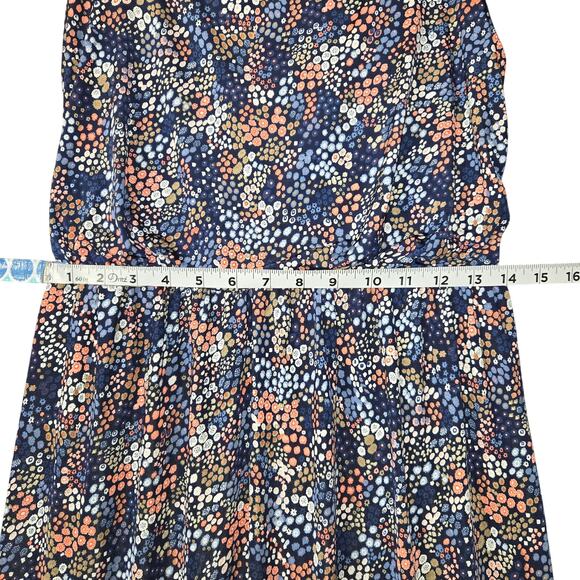 Kaileigh Stitch Fix Women XL Tasha Knit Mini Dress Ditsy Floral Navy Stretch NWT - Picture 11 of 15